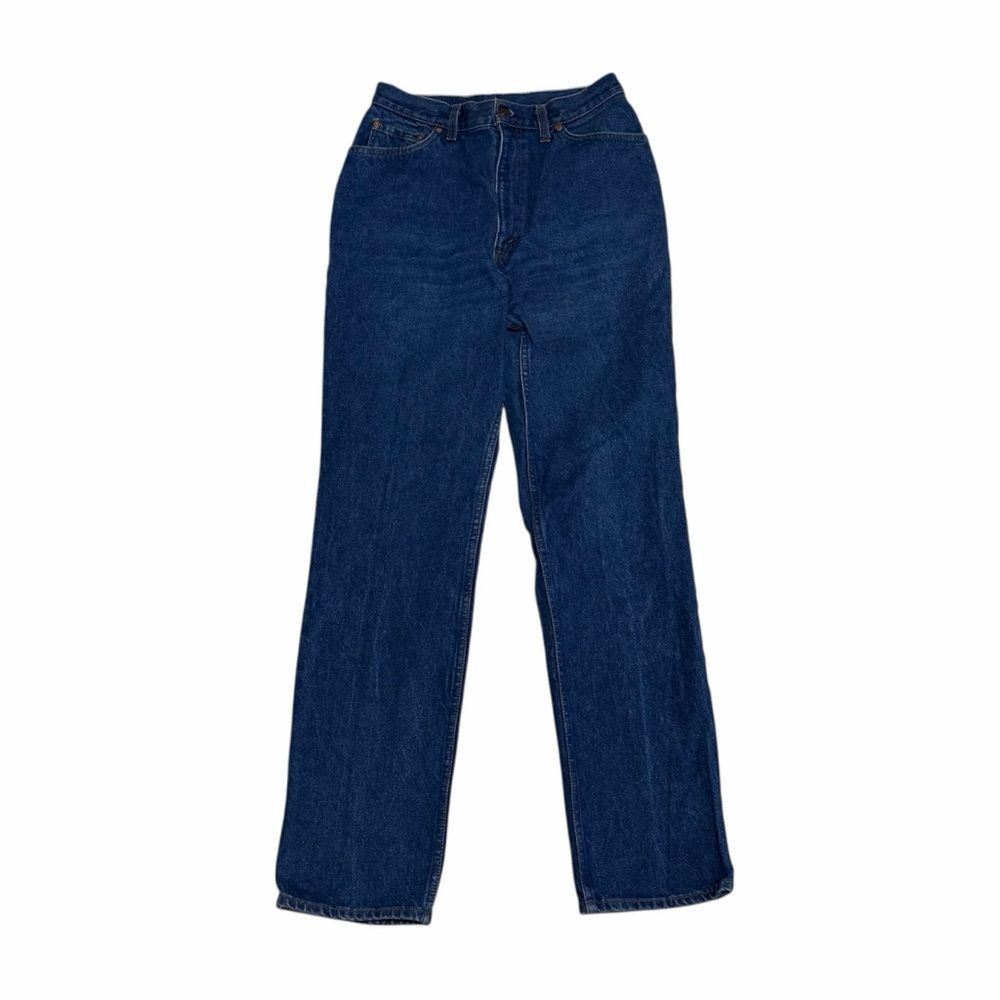 VTG 1989 Levi’s 505 High Waisted Straight Leg Jeans Dark Wash Made in USA ~29x32